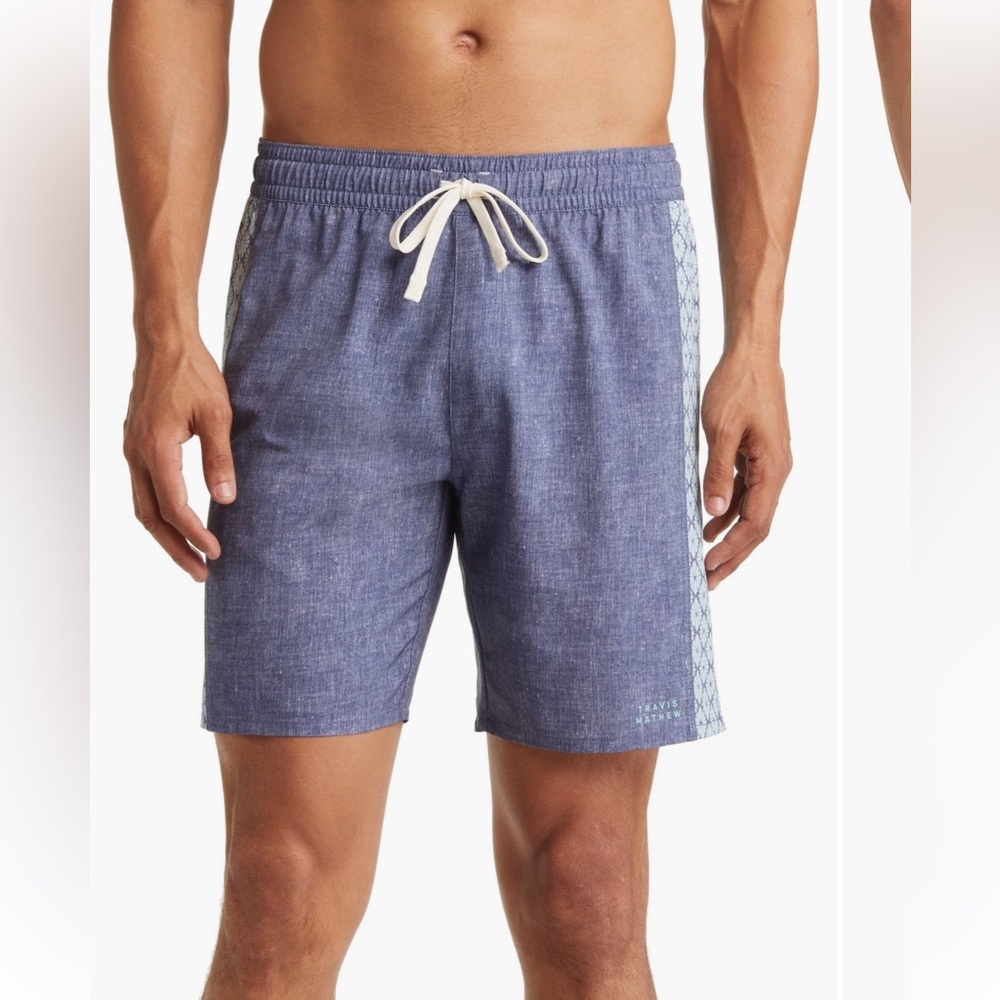Travis Mathew 7.5” Locksmith Swim Trunks‎ Shorts Small NWT